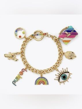 NWT Kurt Geiger Multi Charms Bracelet